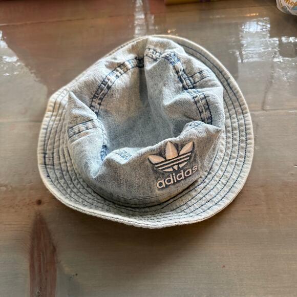 adidas Accessories - Adidas Blue Denim Unisex Originals Bucket Hat